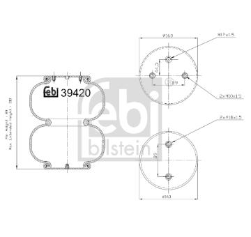 Mech, pneumaticke odpruzeni FEBI BILSTEIN 39420