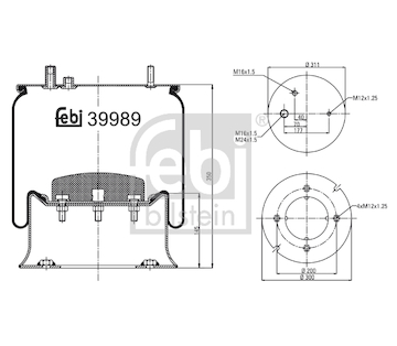 Mech, pneumaticke odpruzeni FEBI BILSTEIN 39989