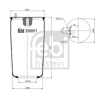 Mech, pneumaticke odpruzeni FEBI BILSTEIN 39991