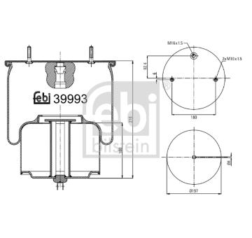 Mech, pneumaticke odpruzeni FEBI BILSTEIN 39993