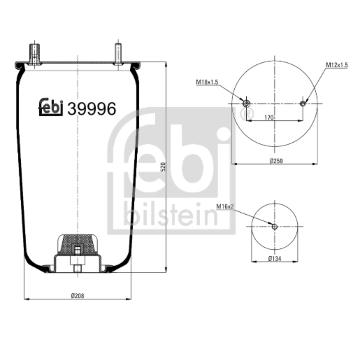 Mech, pneumaticke odpruzeni FEBI BILSTEIN 39996