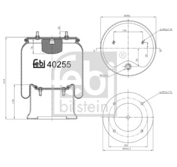 Mech, pneumaticke odpruzeni FEBI BILSTEIN 40255