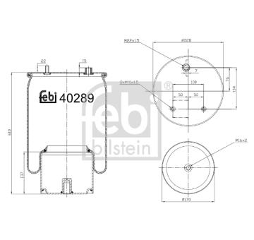 Mech, pneumaticke odpruzeni FEBI BILSTEIN 40289