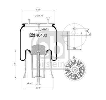 Mech, pneumaticke odpruzeni FEBI BILSTEIN 40433