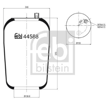 Mech, pneumaticke odpruzeni FEBI BILSTEIN 44588