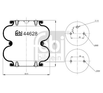 Mech, pneumaticke odpruzeni FEBI BILSTEIN 44628