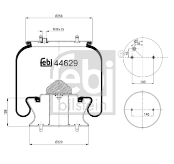 Mech, pneumaticke odpruzeni FEBI BILSTEIN 44629