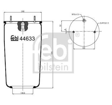 Mech, pneumaticke odpruzeni FEBI BILSTEIN 44633