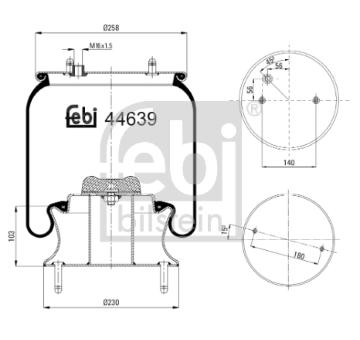 Mech, pneumaticke odpruzeni FEBI BILSTEIN 44639