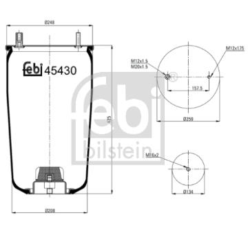 Mech, pneumaticke odpruzeni FEBI BILSTEIN 45430