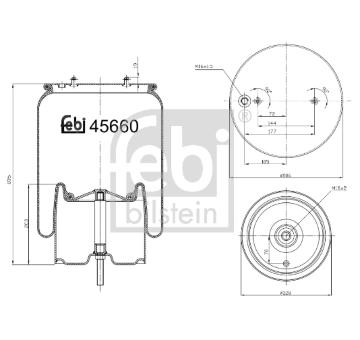 Mech, pneumaticke odpruzeni FEBI BILSTEIN 45660