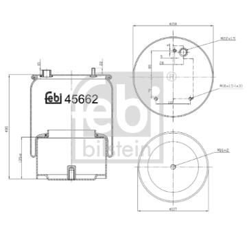 Mech, pneumaticke odpruzeni FEBI BILSTEIN 45662