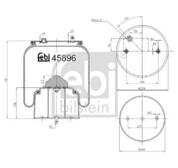 Mech, pneumaticke odpruzeni FEBI BILSTEIN 45896