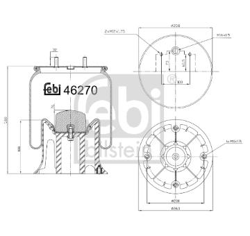 Mech, pneumaticke odpruzeni FEBI BILSTEIN 46270