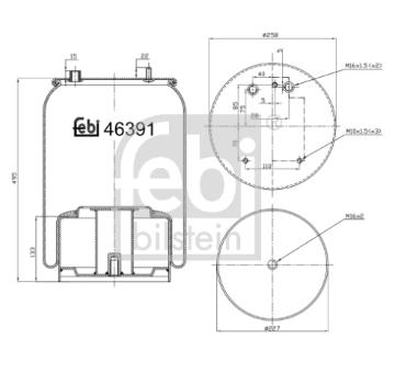 Mech, pneumaticke odpruzeni FEBI BILSTEIN 46391