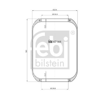 Mech, pneumaticke odpruzeni FEBI BILSTEIN 47144