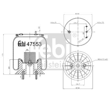 Mech pneumatického prużenia FEBI BILSTEIN 47553