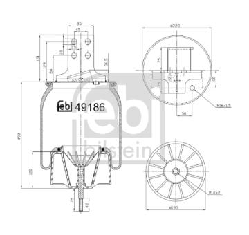 Mech, pneumaticke odpruzeni FEBI BILSTEIN 49186