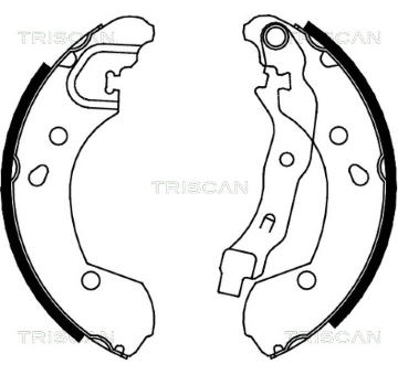 Sada brzdových čelistí TRISCAN 8100 14002
