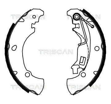 Sada brzdových čelistí TRISCAN 8100 15017