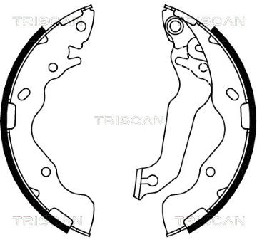 Sada brzdových čelistí TRISCAN 8100 18009
