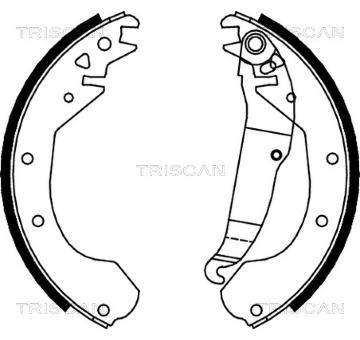 Sada brzdových čelistí TRISCAN 8100 24410
