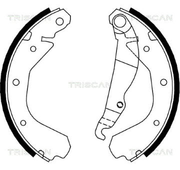 Sada brzdových čelistí TRISCAN 8100 24413