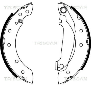 Sada brzdových čelistí TRISCAN 8100 27516