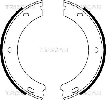Sada brzdových čelistí, parkovací brzda TRISCAN 8100 28522