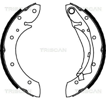 Sada brzdových čelistí TRISCAN 8100 28598
