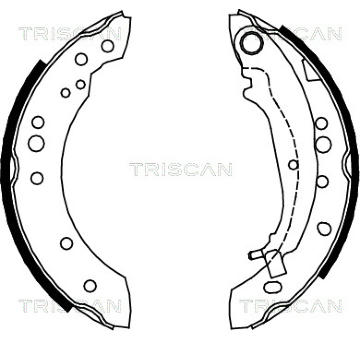 Sada brzdových čelistí TRISCAN 8100 42020