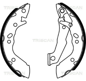 Sada brzdových čelistí TRISCAN 8100 43560
