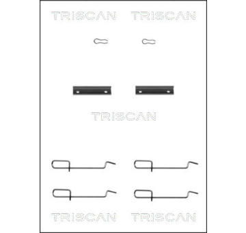 Sada prislusenstvi, oblozeni kotoucove brzdy TRISCAN 8105 101592