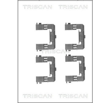 Sada prislusenstvi, oblozeni kotoucove brzdy TRISCAN 8105 101655