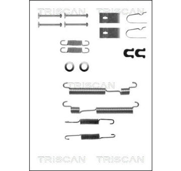 Sada příslušenství, brzdové čelisti TRISCAN 8105 102521
