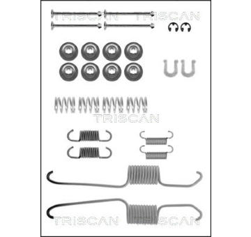 Sada příslušenství, brzdové čelisti TRISCAN 8105 102615