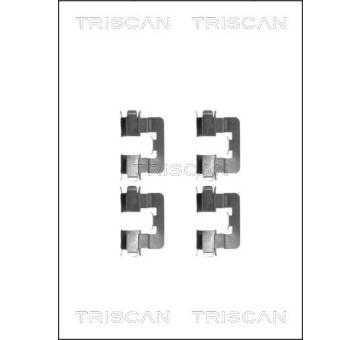 Sada prislusenstvi, oblozeni kotoucove brzdy TRISCAN 8105 131641