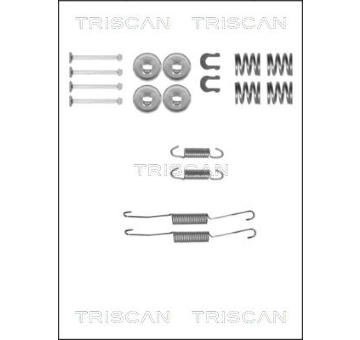 Sada příslušenství, brzdové čelisti TRISCAN 8105 132587