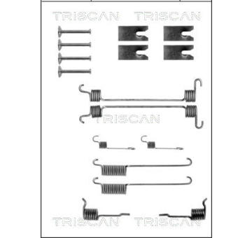 Sada příslušenství, brzdové čelisti TRISCAN 8105 162585