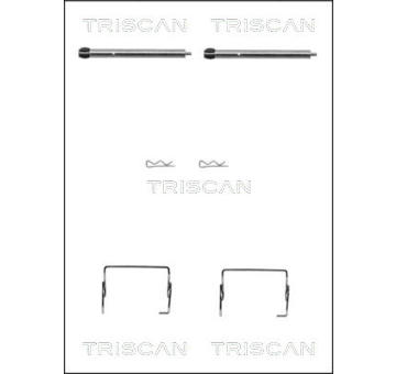 Sada prislusenstvi, oblozeni kotoucove brzdy TRISCAN 8105 251595