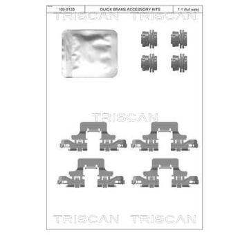 Sada prislusenstvi, oblozeni kotoucove brzdy TRISCAN 8105 291630