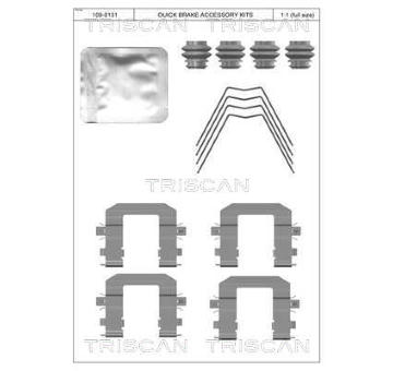Sada prislusenstvi, oblozeni kotoucove brzdy TRISCAN 8105 431663