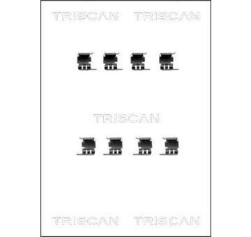 Sada prislusenstvi, oblozeni kotoucove brzdy TRISCAN 8105 691616