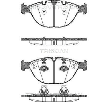 Sada brzdových destiček, kotoučová brzda TRISCAN 8110 11011