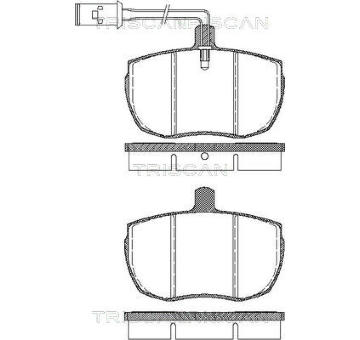 Sada brzdových destiček, kotoučová brzda TRISCAN 8110 15946