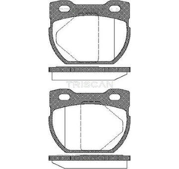 Sada brzdových destiček, kotoučová brzda TRISCAN 8110 17013