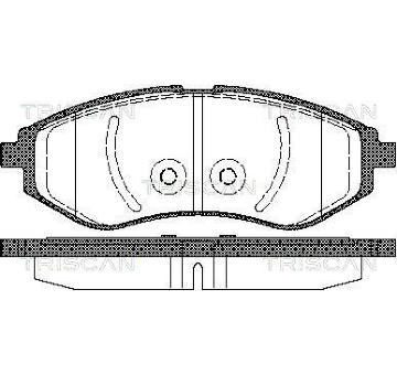 Sada brzdových destiček, kotoučová brzda TRISCAN 8110 21005