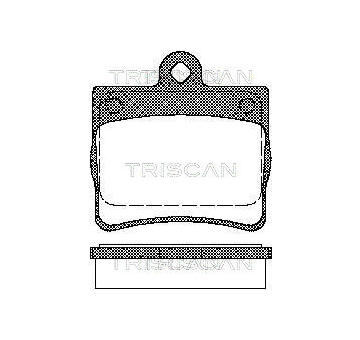 Sada brzdových destiček, kotoučová brzda TRISCAN 8110 23016