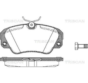Sada brzdových destiček, kotoučová brzda TRISCAN 8110 24005