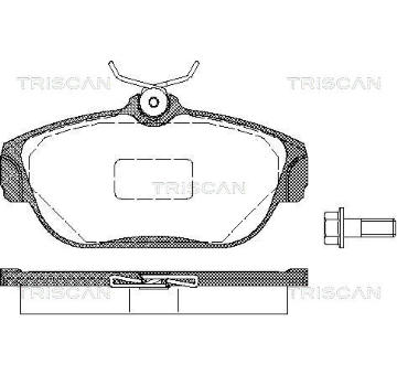 Sada brzdových destiček, kotoučová brzda TRISCAN 8110 27963